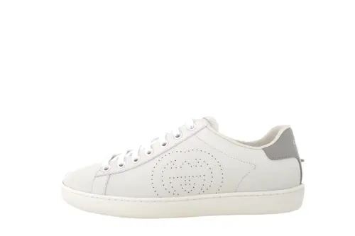 Gucci Wmns Ace 'Interlocking G - White Grey' Women's
