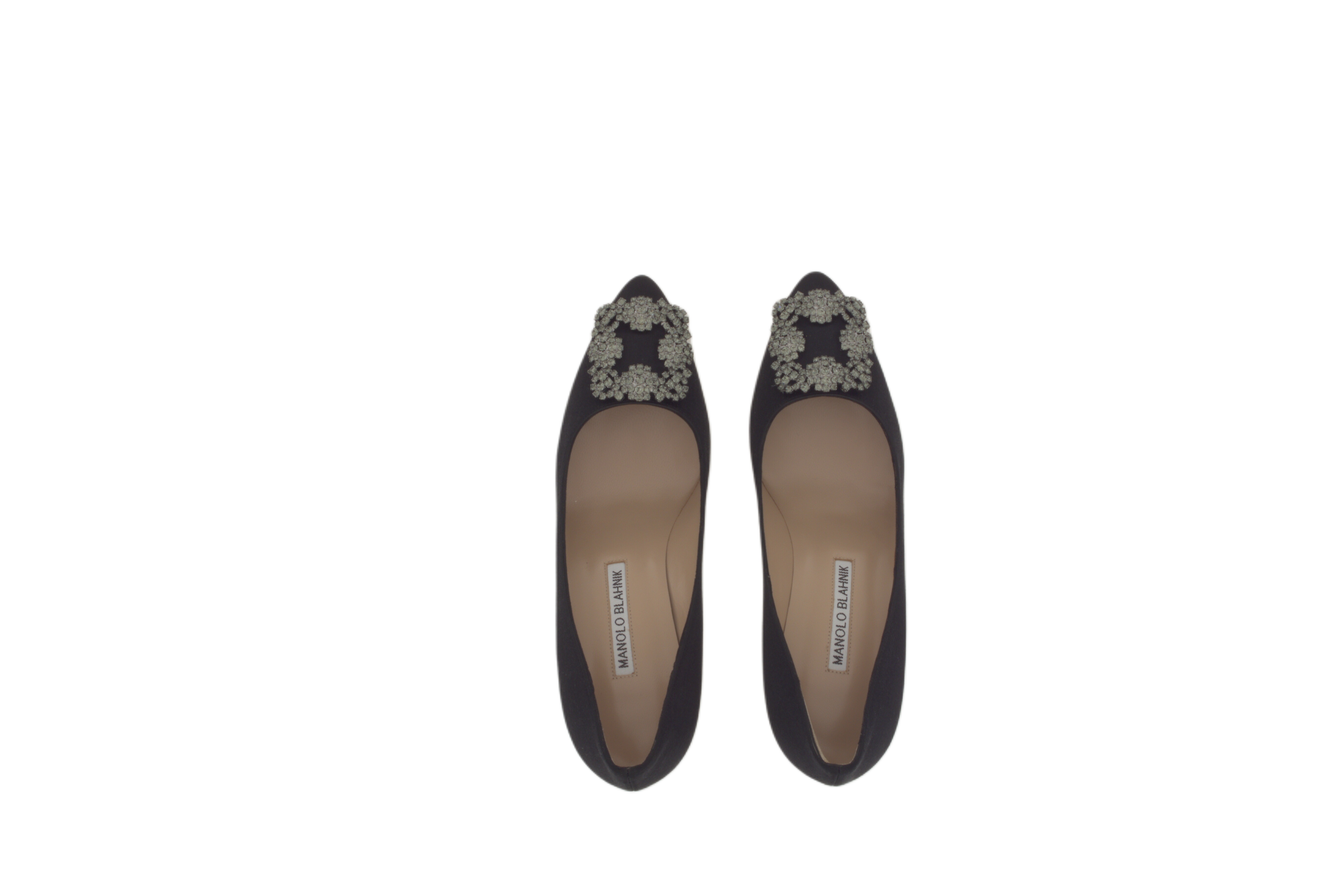 MANOLO BLAHNIK Hangisi 90mm Satin Pumps