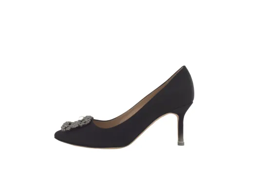 MANOLO BLAHNIK Hangisi 90mm Satin Pumps