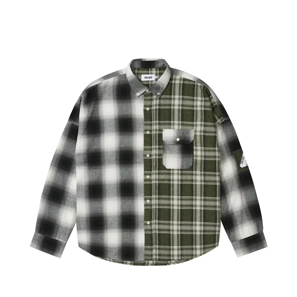 Рубашка Palace Patchy Flannel Shirt (клетчатая)