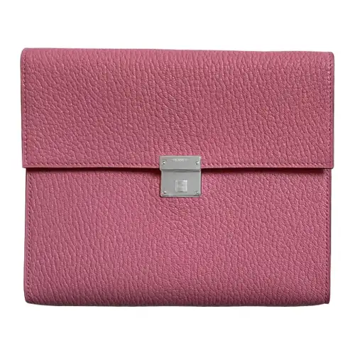 HERMES Clic Mysore Goat Skin One Shoulder Crossbody Clutch Women's 1QRoseConfetti Rose Pink