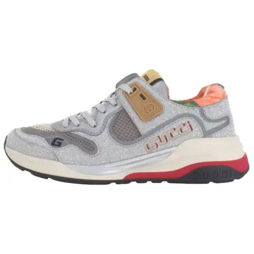 Gucci Wmns Ultrapace 'Silver Red' Women's