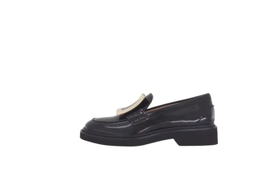 Roger Vivier Viv' Rangers Buckle Embellished Loafers Women's