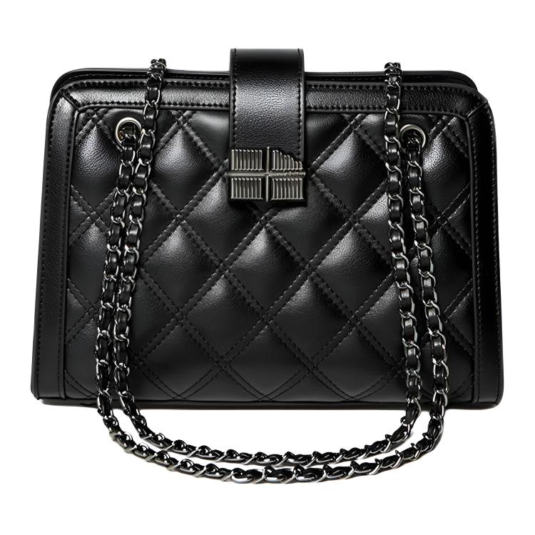 15 MINS Cow Leather Totes Large Women's White