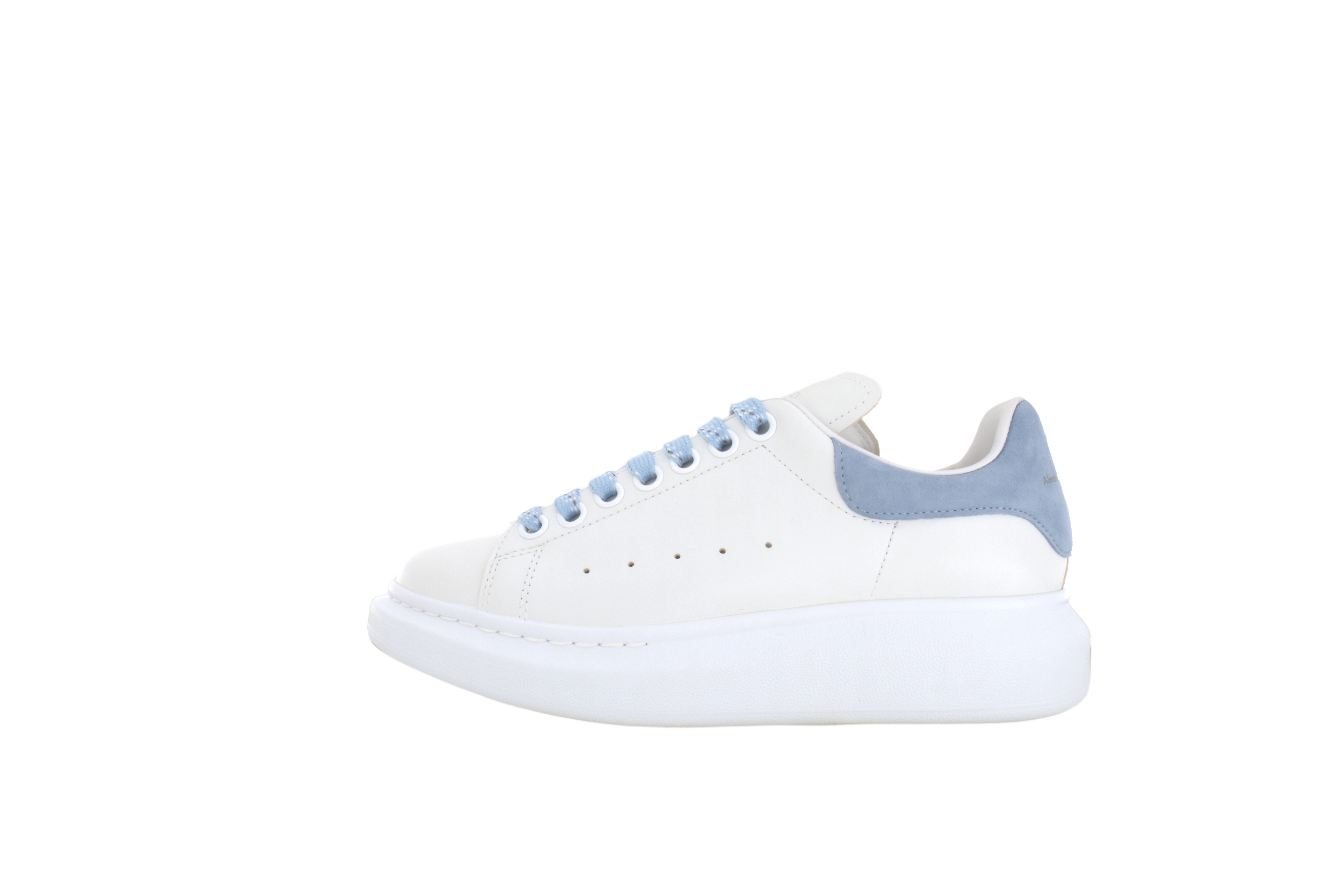 Alexander McQueen Интерьер Эксклюзивная эмблема McQueen негабаритная стандартный со шнурками Низкая банда популярный панель обувь женский белый синий
