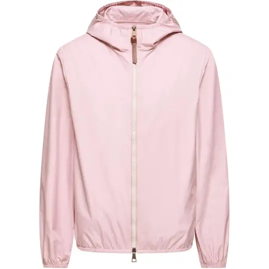Moncler SS26 Легкая летняя серия Fegeos однотонная с капюшоном на молнии с длинными рукавами Повседневная уличная походная женская куртка