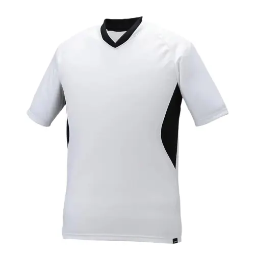 ASICS T Shirts Men's White V Neck Moderate Straight Fit