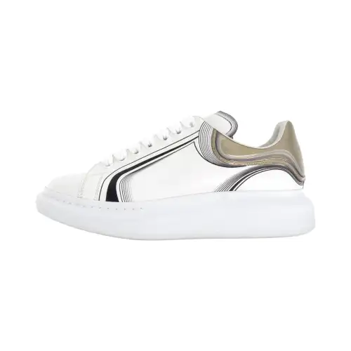 Alexander McQueen Oversized White Silver