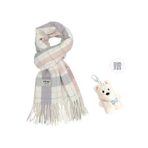 PEAK Knit Scarves Unisex Ecru, Black