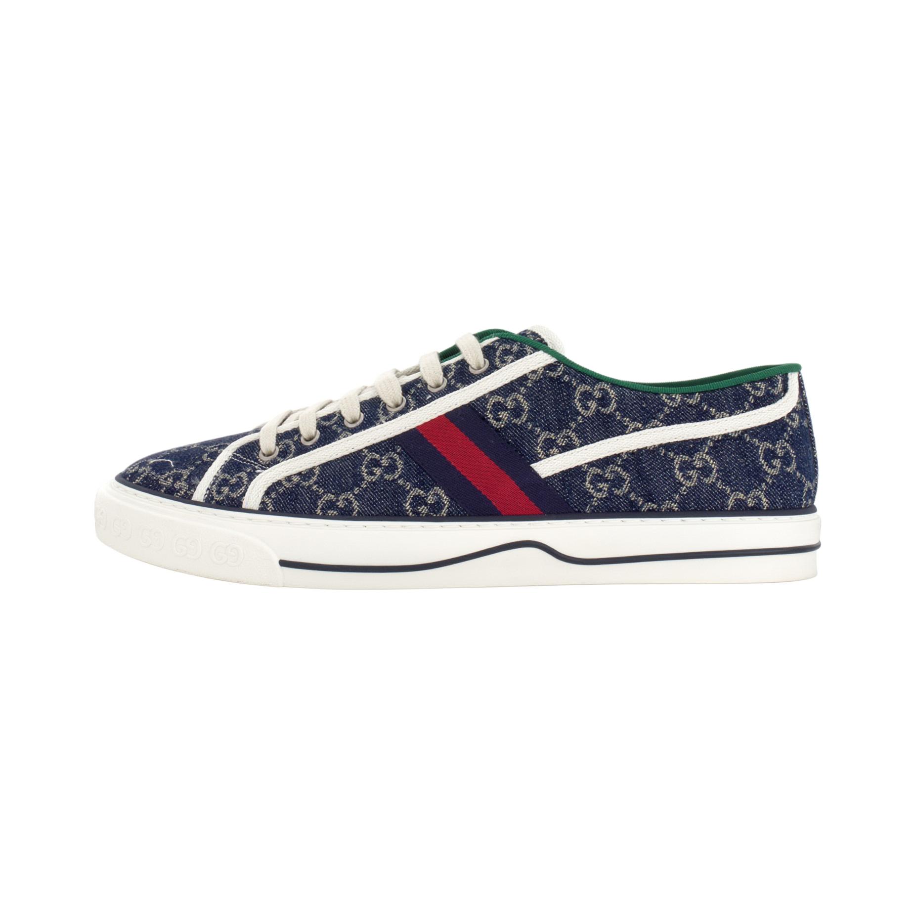 Мужские кеды Gucci Tennis 1977 (сине-бело-красные)