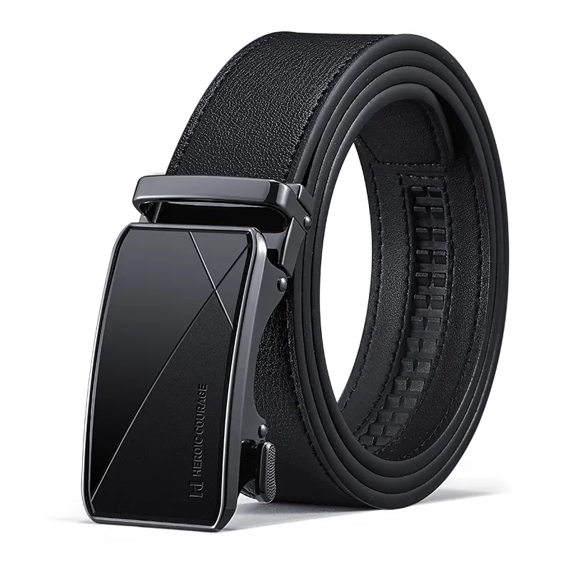 HLA Split Cow Leather Belts Men's 3.5cm