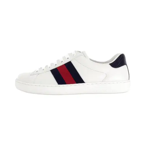 GUCCI New Ace NRN Sneakers White Blue Men's