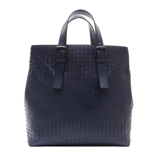 Bottega Veneta Sheepskin Tote Bag, Shopping Bag, Handbag Men's Marine Blue