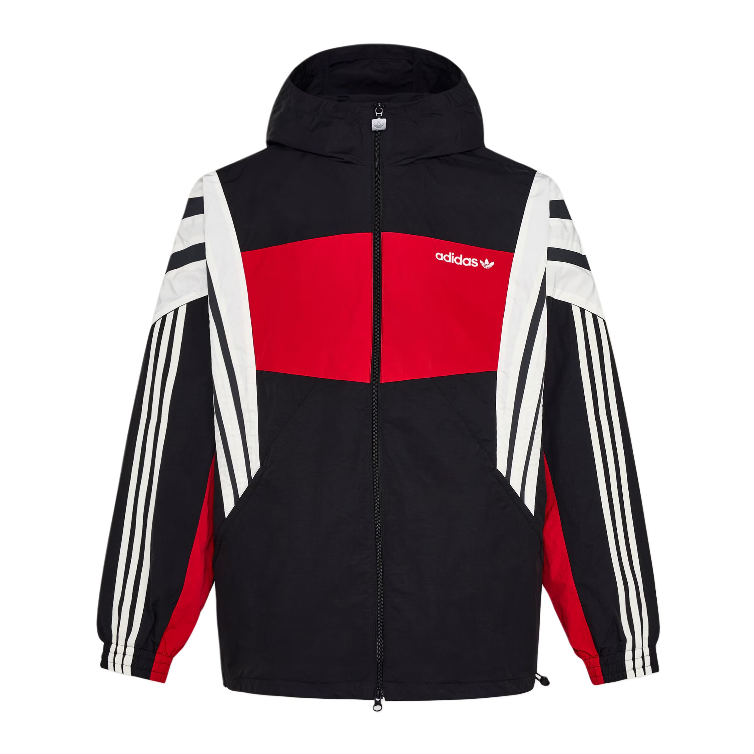 Мужская куртка adidas originals Windbreaker Santiago (черно-белая)