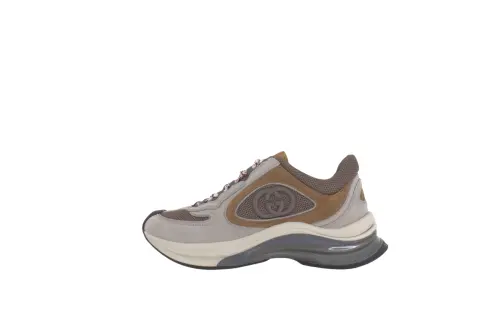 Gucci Wmns Run Sneaker 'Beige Tan Suede' Women's
