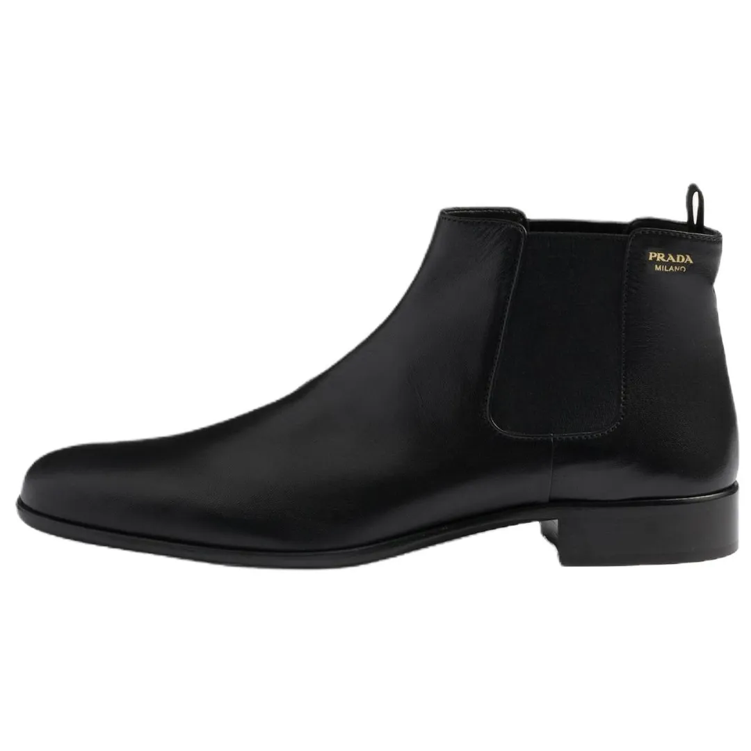 PRADA 10cm Chelsea Boots 2.5cm Women's Black