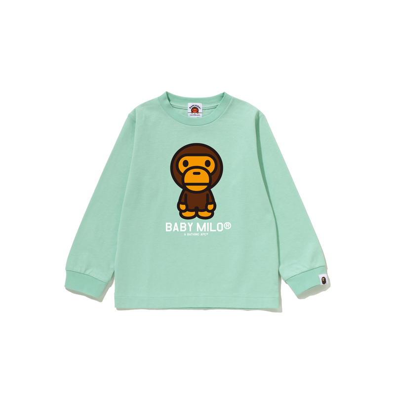 Детский лонгслив A BATHING APE T SS26 BABY MILO (черный)