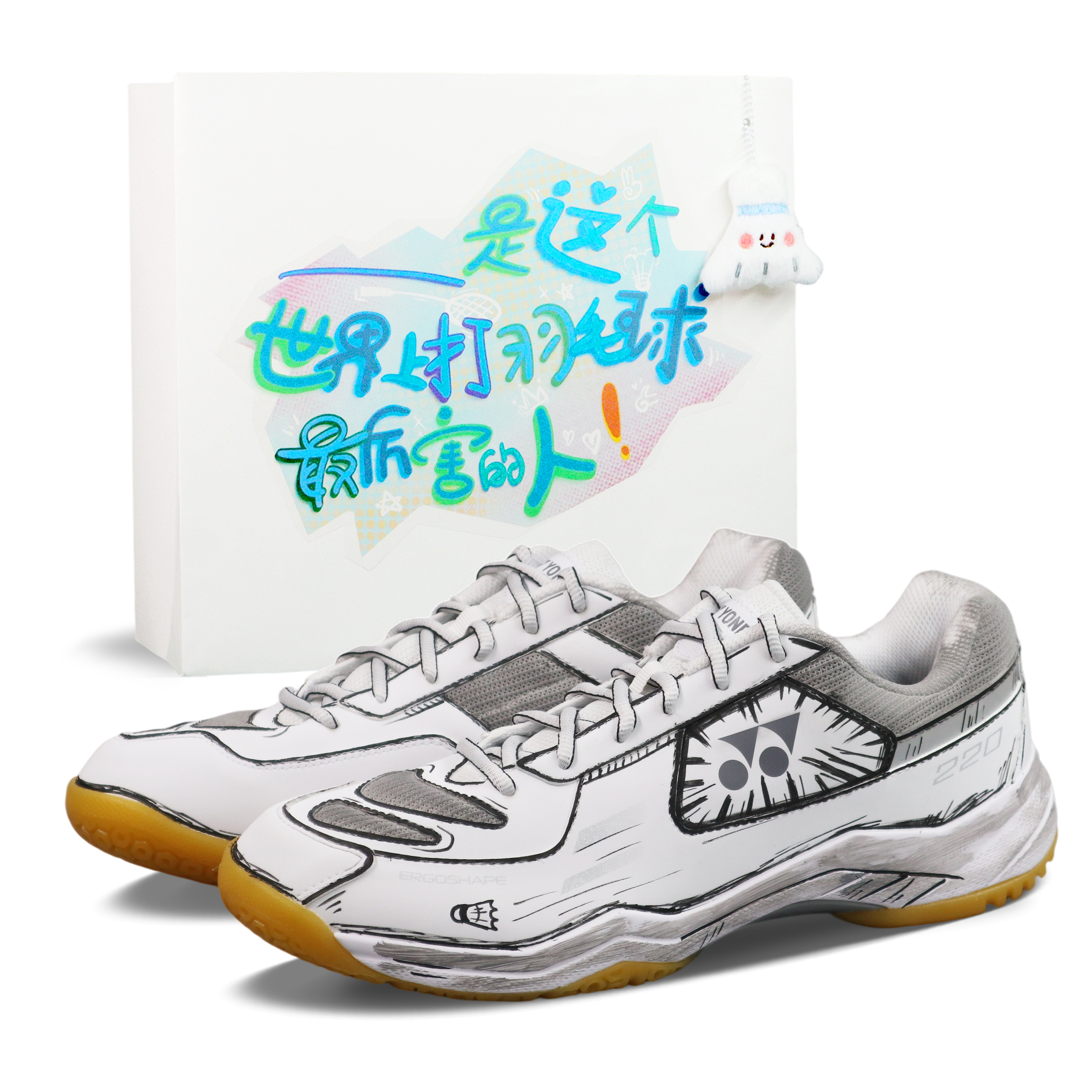 YONEX Power Cushion Abrasion Resistant Cushioning Low top Badminton Shoes Unisex Dark Gray