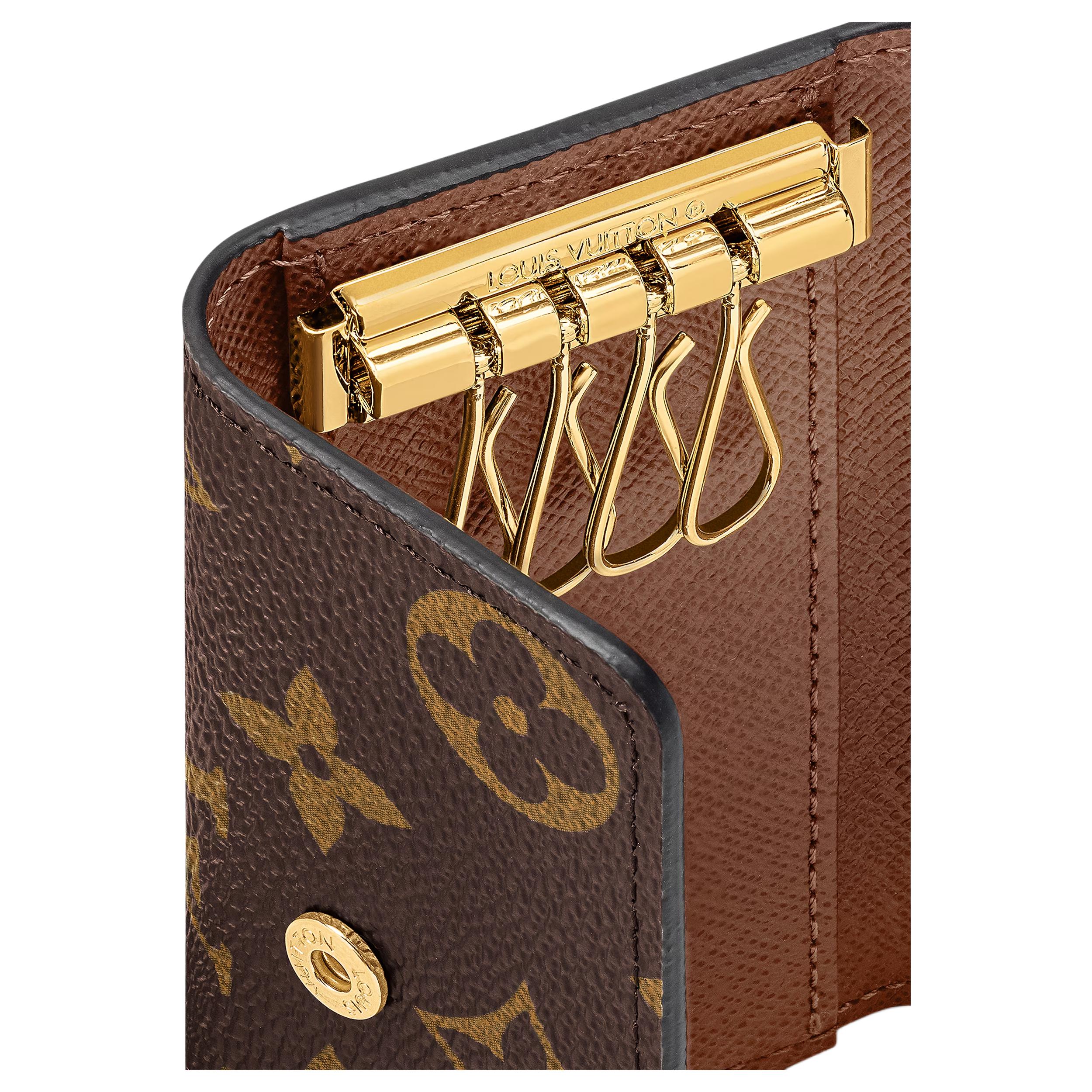 Женский кошелек Louis Vuitton LOUIS VUITTON 4 Key Holder Monogram (коричневый) — фото 6