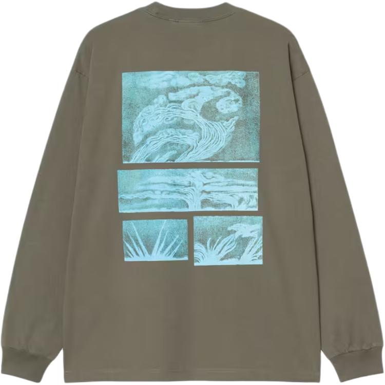 Футболка с длинным рукавом Carhartt WIP SS26 L/S Emerge (белая)