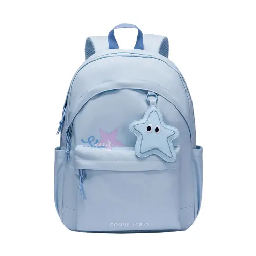 Converse 17L brand logo star print versatile commuter polyester (polyester fiber) school bag backpack backpack regular women's agate blue