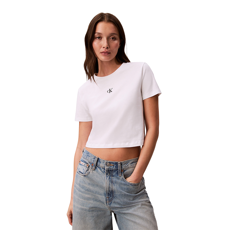 Женская футболка CALVIN KLEIN SS25 Jeans (белая)