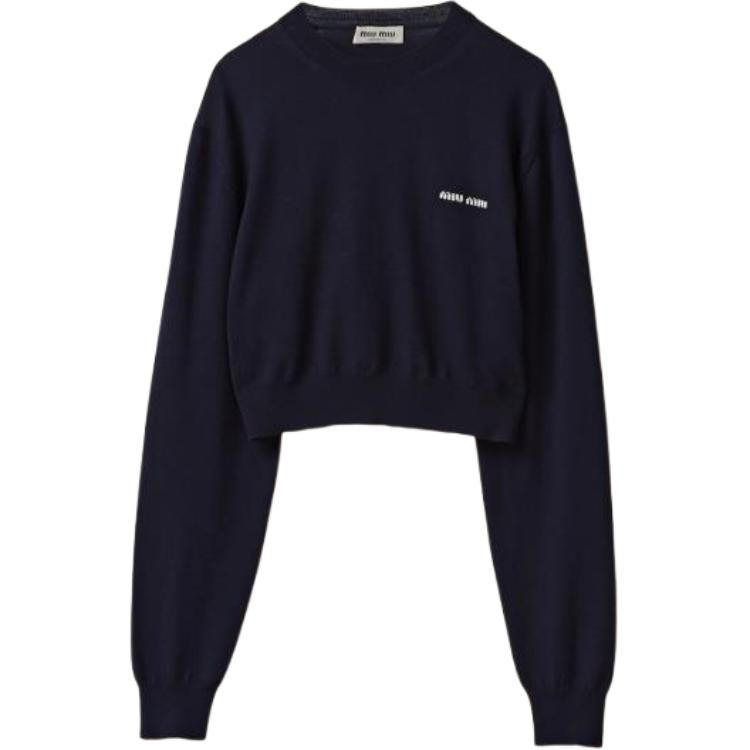 Женский свитер MIU MIU Knitwear (синий)