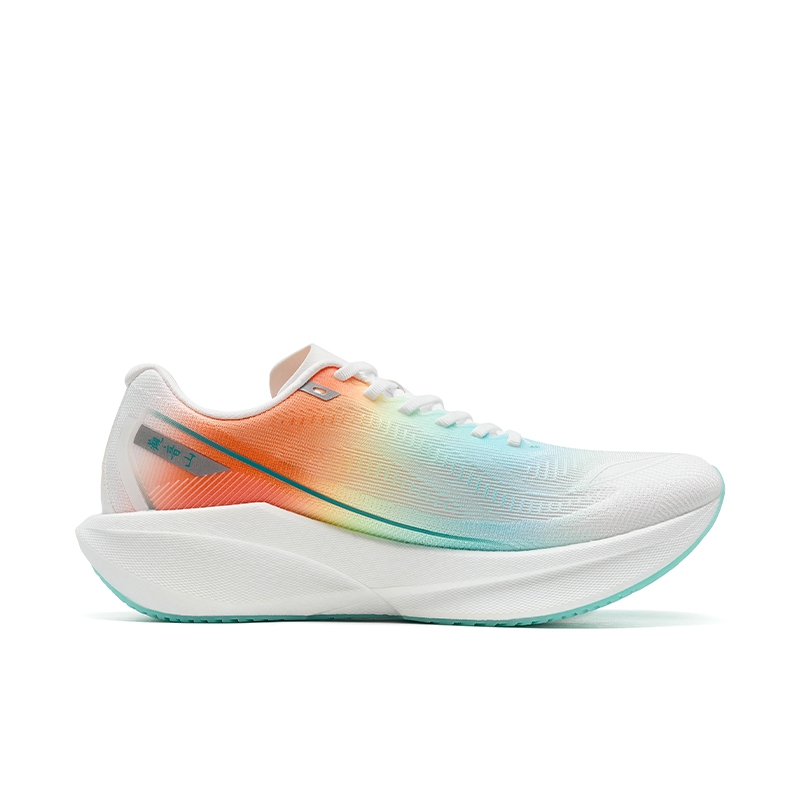 XTEP 360X 2.0 Low top Carbon Plate Marathon Training Running Shoes Men’s White Cyan Orange