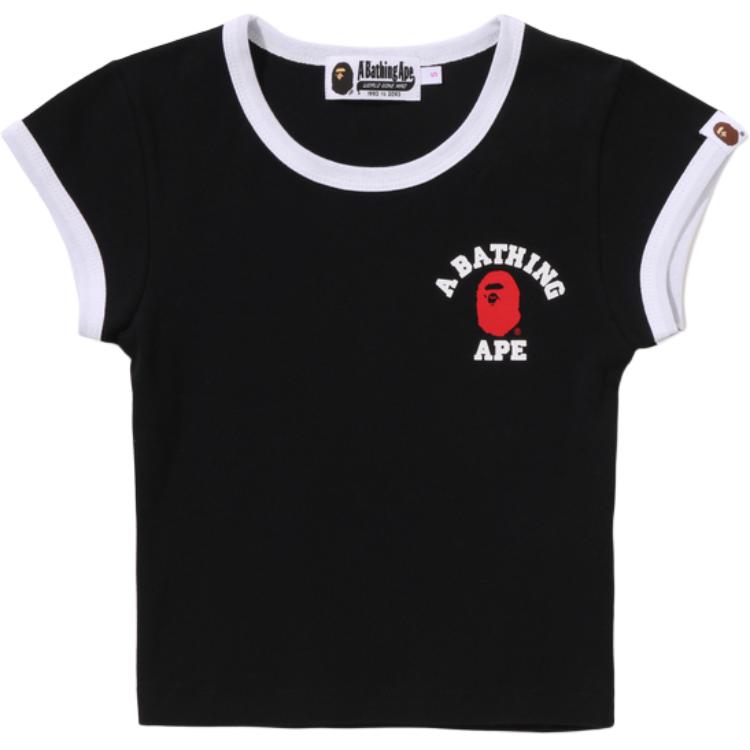 Женская футболка A BATHING APE SS26 (черная)