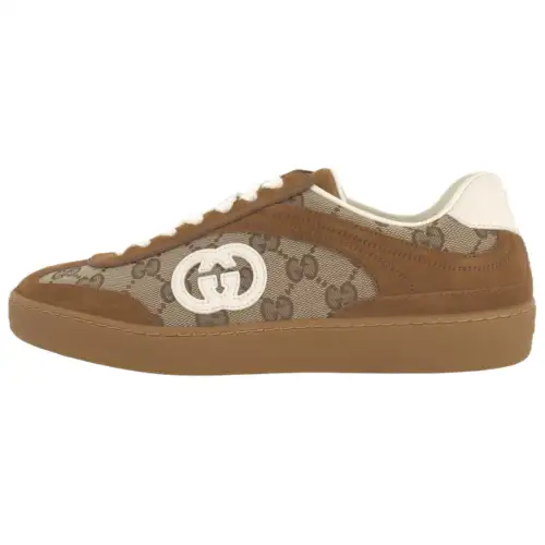 Gucci Wmns G75 'Interlocking G - Brown Suede' Women's