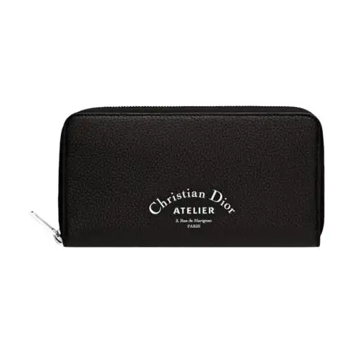 DIOR Grain Calfskin Wallet Regular Men's Black