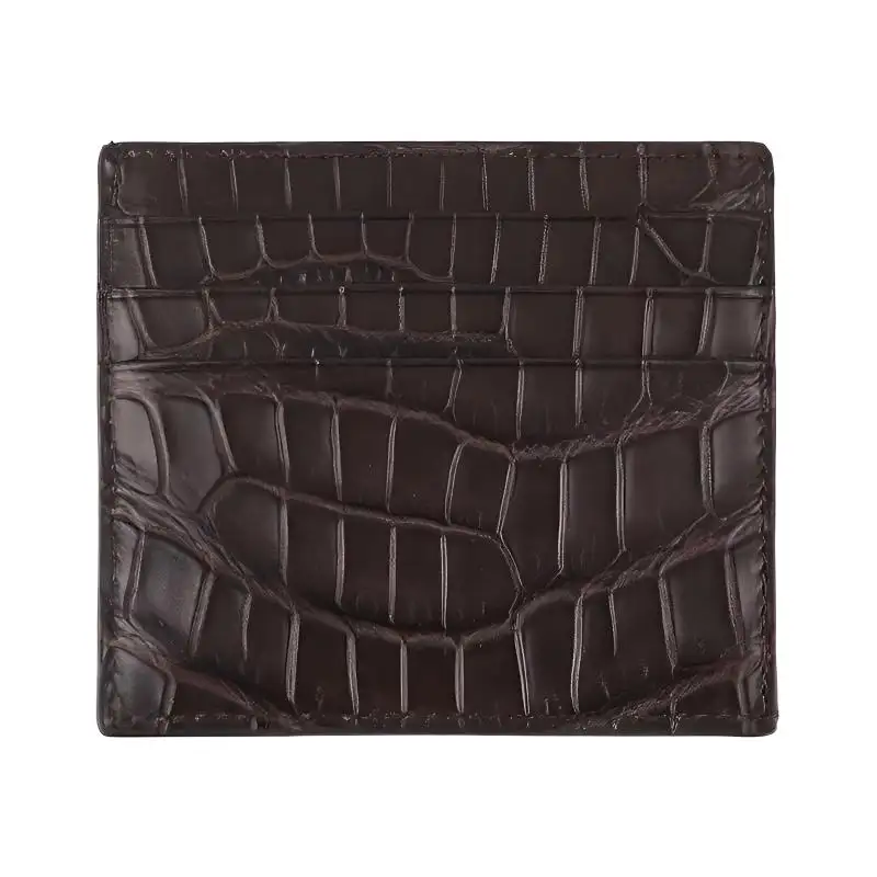 Bottega Veneta Leather Card Holder Men's Brown
