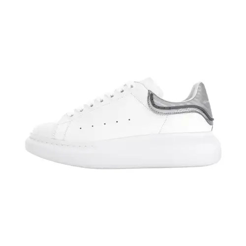 Alexander McQueen Oversized White Silver Metallic