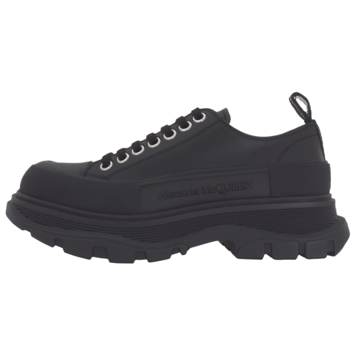 Мужские кеды Alexander McQueen Tread Slick (черные)