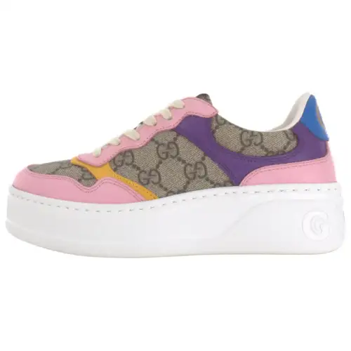 GUCCI GG Sneakers Beige Women's
