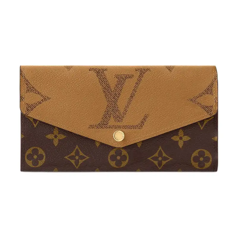 LOUIS VUITTON Sarah Wallet Monogram Reverse Brown