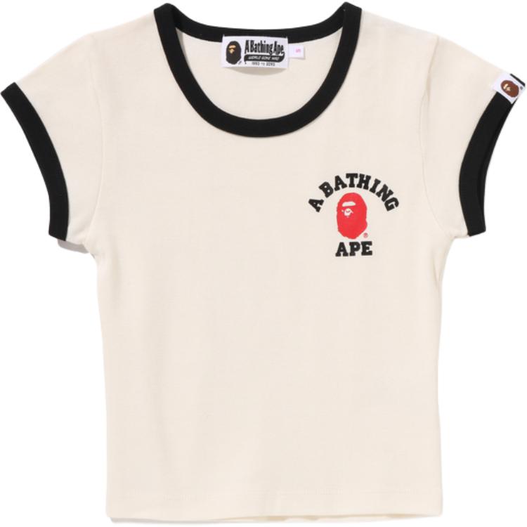 Женская футболка A BATHING APE SS26 (черная) — фото 5