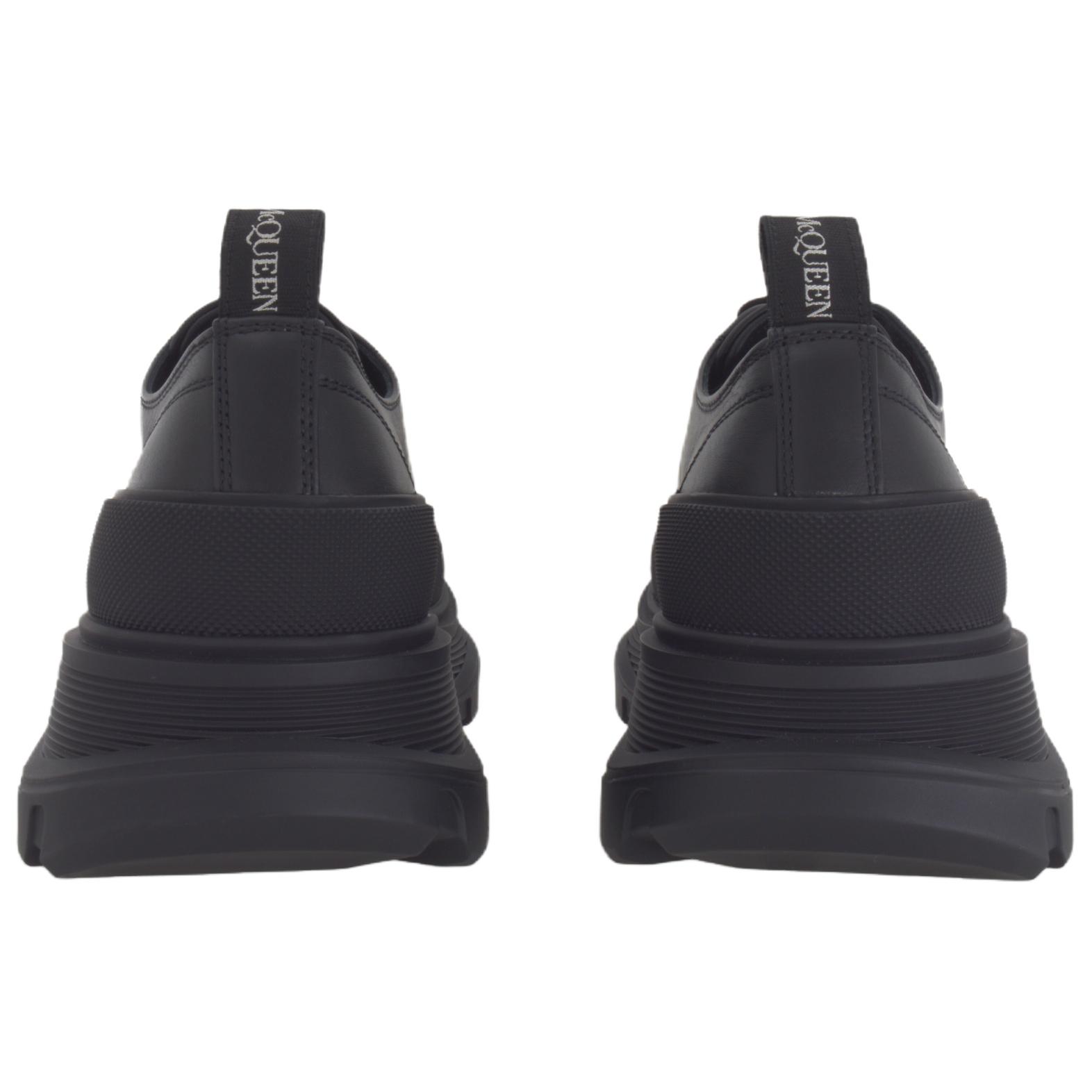 Мужские кеды Alexander McQueen Tread Slick (черные) — фото 5