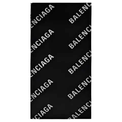 Balenciaga All Over Logo Scarf