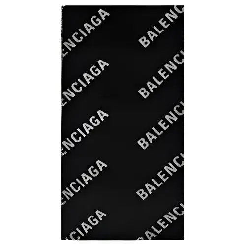 Balenciaga All Over Logo Scarf
