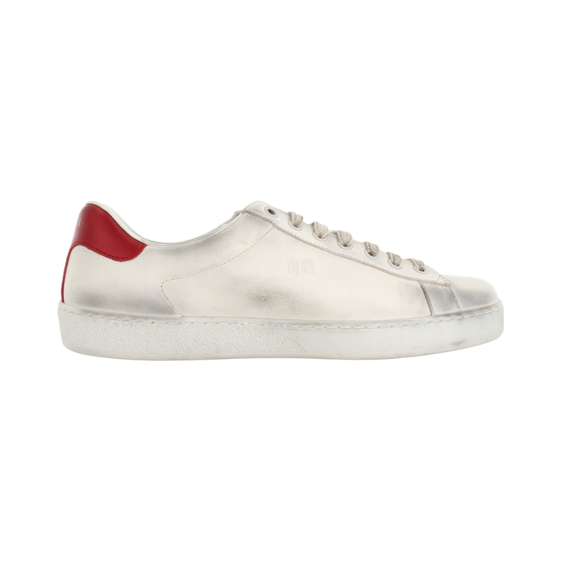 Мужские кеды Gucci ACE Blade With Sneaker (белые) — фото 2