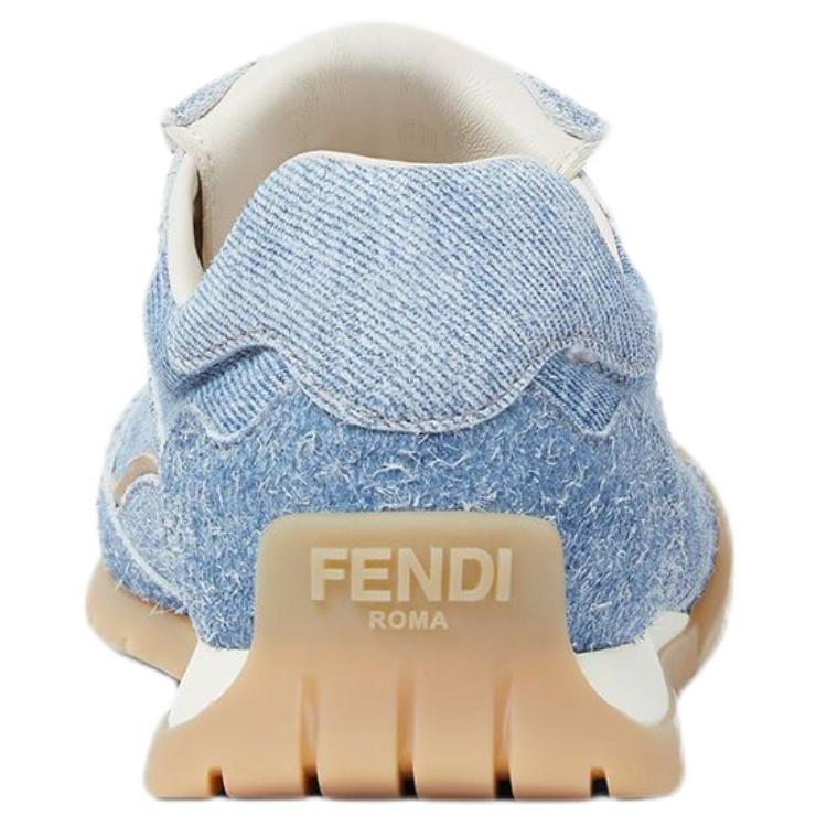 Женские кеды Fendi Wave Pulse (голубые) — фото 5
