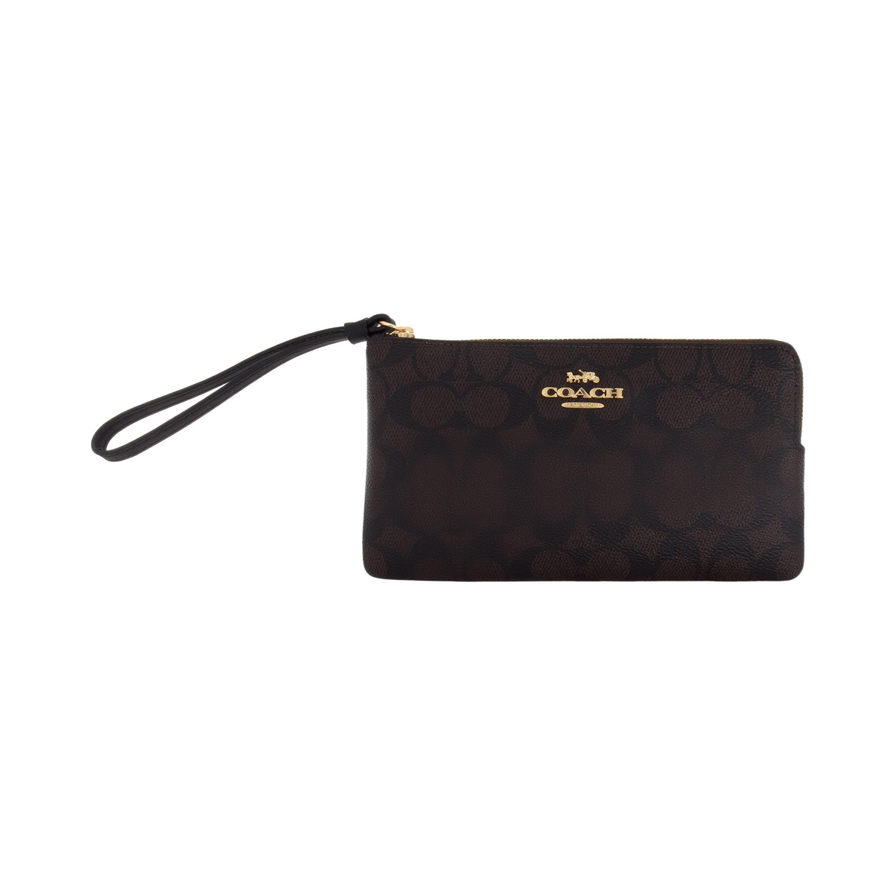 Женская сумка COACH City Signatures (коричнево-черная)