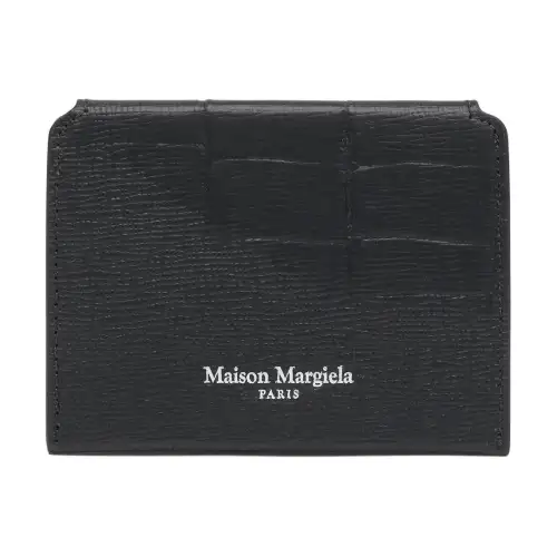 Maison Margiela Calfskin Wallet, Card Holder Unisex Black