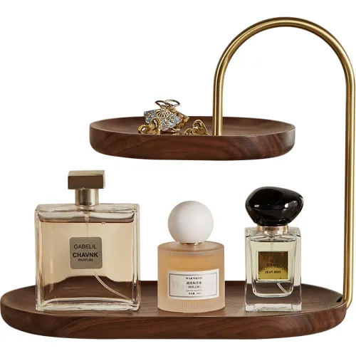 Perfume from natural wood, dressing table, table stand, cosmetic universal storage box, aromatherapy, storage system, light luxury style, high-quality style