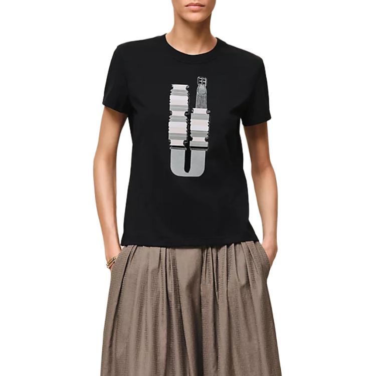 Женская футболка Hermes SS26 Knit (белая)