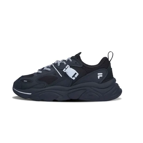 FILA Mars 2 Mars 2.0 Black Domain Snow Buckle Low top Casual Shoes Men's Black White