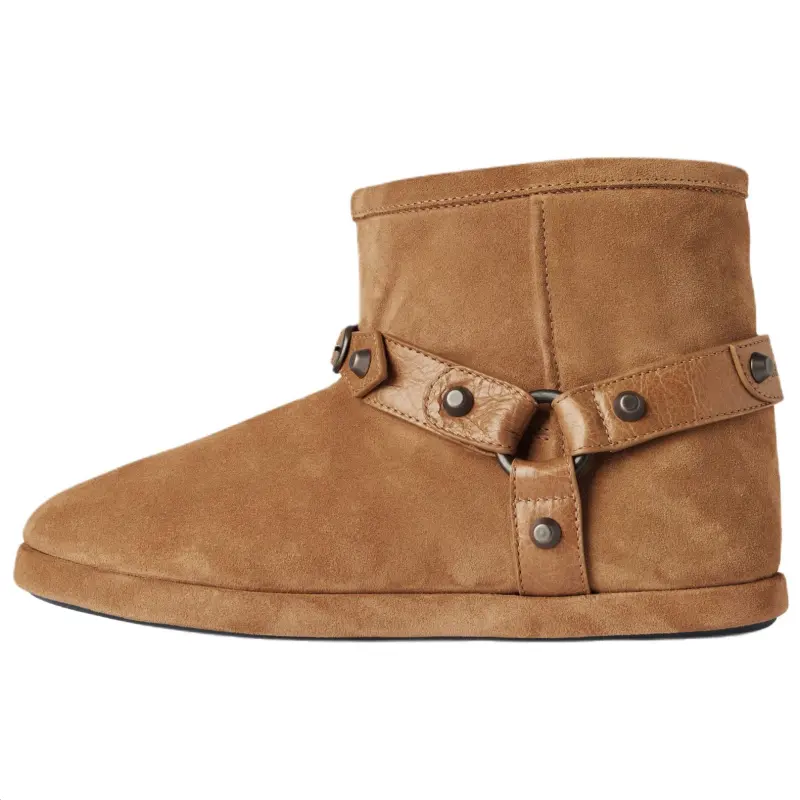 Balenciaga Alaska Soft Short Snow Boots Women's Brown