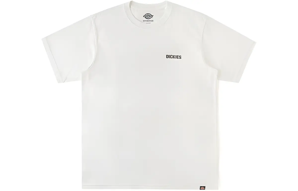 Dickies T Shirts Men's White Crew Neck Moderate