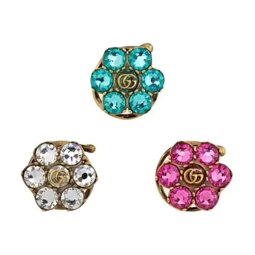 GUCCI Stud Earrings Women's Multicolor